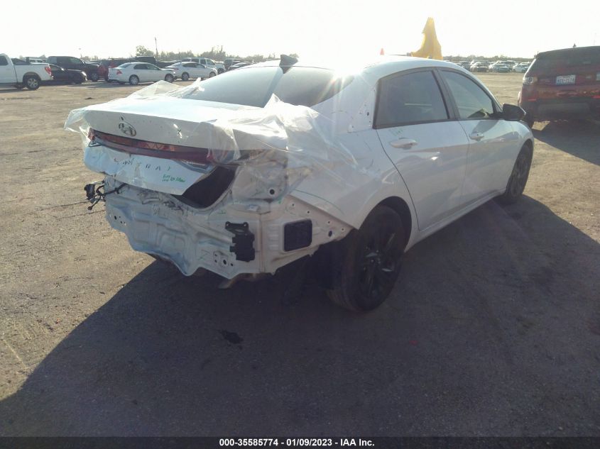 2022 HYUNDAI ELANTRA SEL VIN: 5NPLS4AG3NH054526