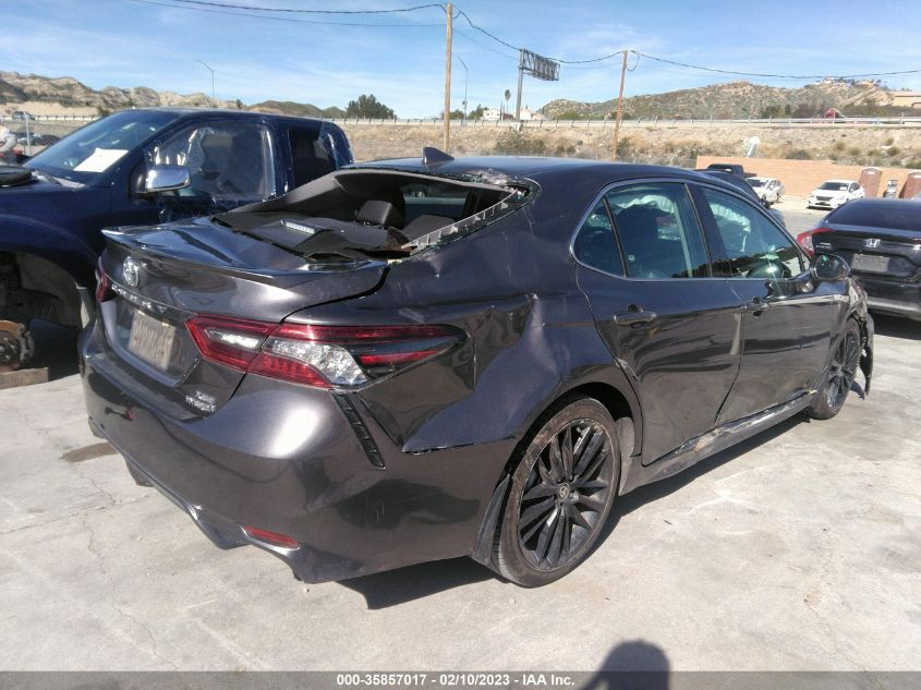 2022 TOYOTA CAMRY HYBRID XSE VIN: 4T1K31AK5NU575535