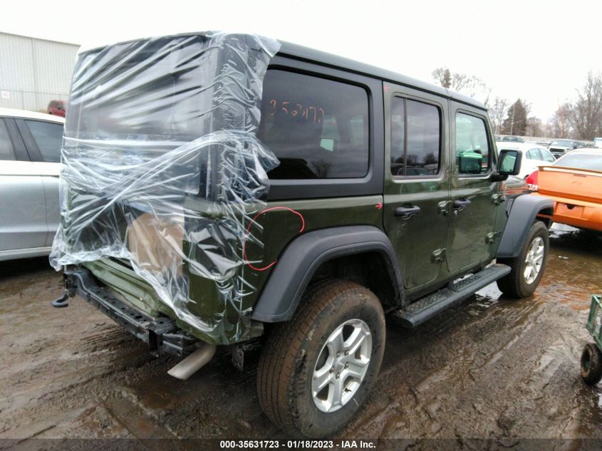 2022 JEEP WRANGLER UNLIMITED SPORT S VIN: 1C4HJXDG8NW132976