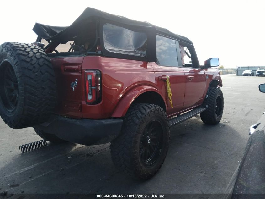 2022 FORD BRONCO BASE/BIG BEND VIN: 1FMDE5BH7NLB13867