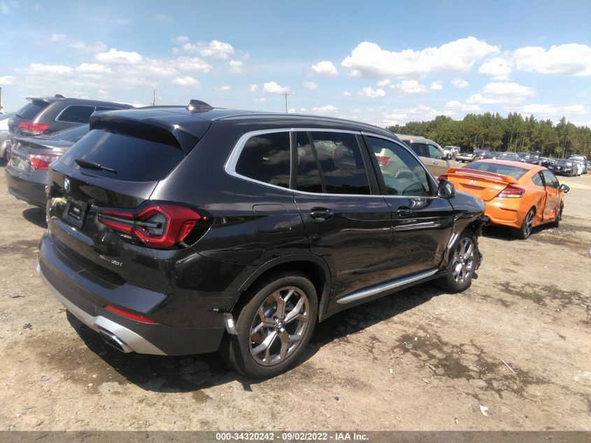 2022 BMW X3 SDRIVE30I VIN: 5UX43DP05N9J81992