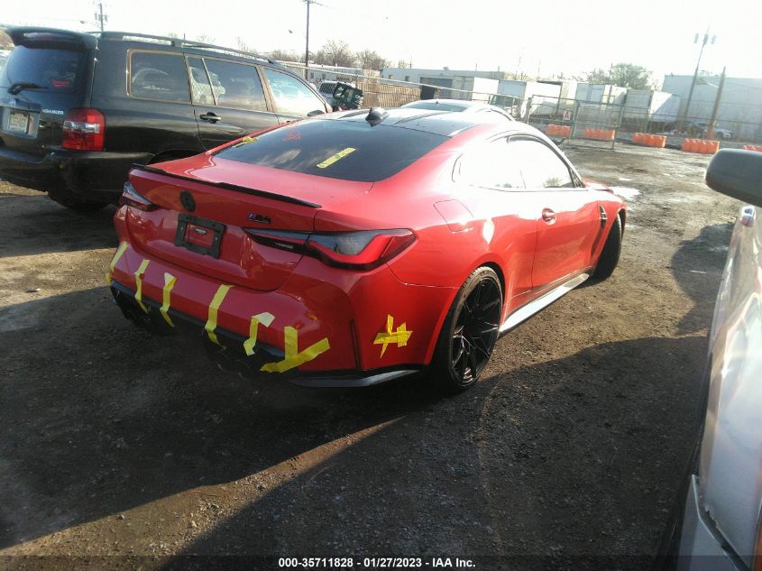 2022 BMW M4 COMPETITION XDRIVE VIN: WBS43AZ0XNCK28555