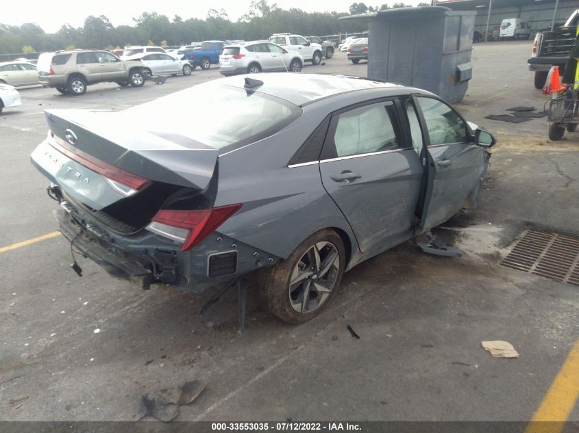 2022 HYUNDAI ELANTRA SEL VIN: KMHLN4AG1NU252725
