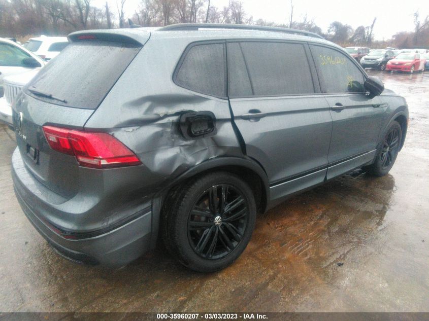 2022 VOLKSWAGEN TIGUAN SE R-LINE BLACK VIN: 3VVCB7AX0NM104392