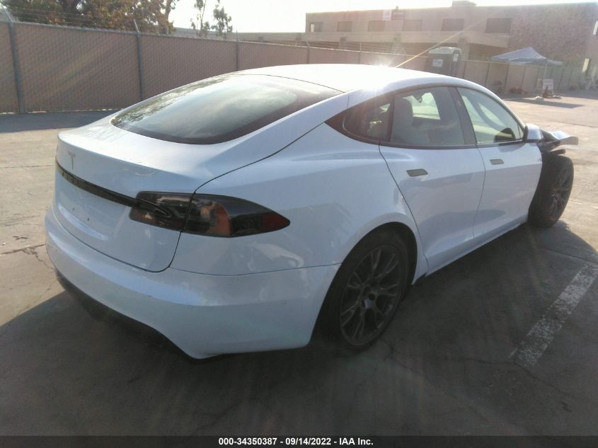 2022 TESLA MODEL S VIN: 5YJSA1E56NF461664