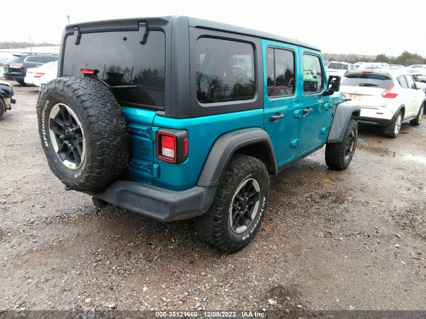 2020 JEEP WRANGLER UNLIMITED WILLYS SPORT VIN: 1C4HJXDGXLW315602