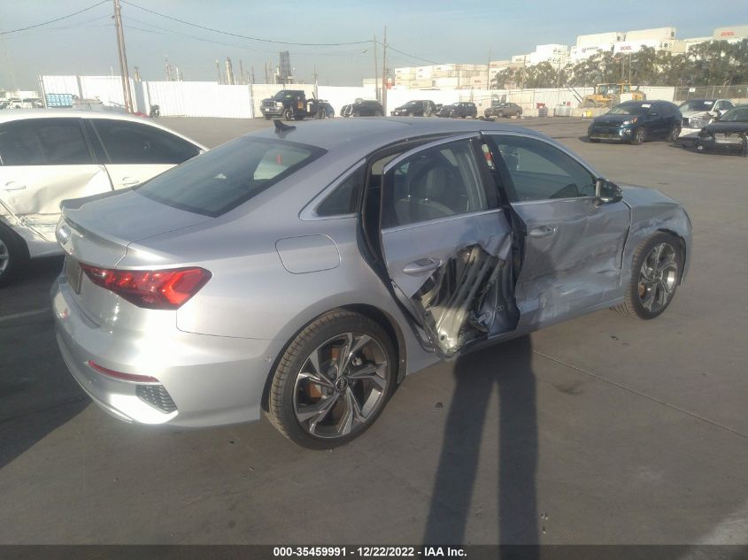 2022 AUDI A3 SEDAN PREMIUM VIN: WAUAUDGY3NA028417