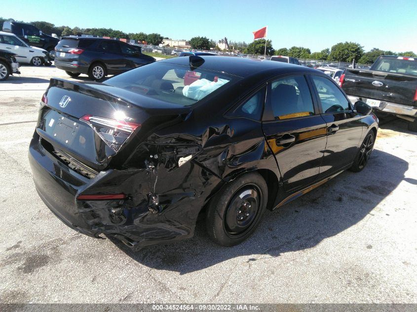 2022 HONDA CIVIC SEDAN SPORT VIN: 2HGFE2F59NH505033