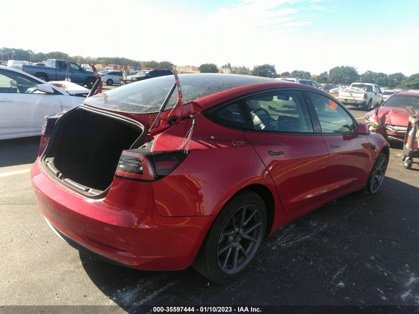 2022 TESLA MODEL 3 LONG RANGE VIN: 5YJ3E1EB2NF103024