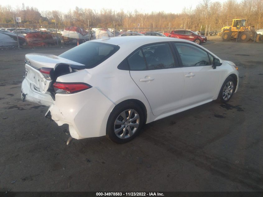 2021 TOYOTA COROLLA LE VIN: 5YFEPMAE5MP206512