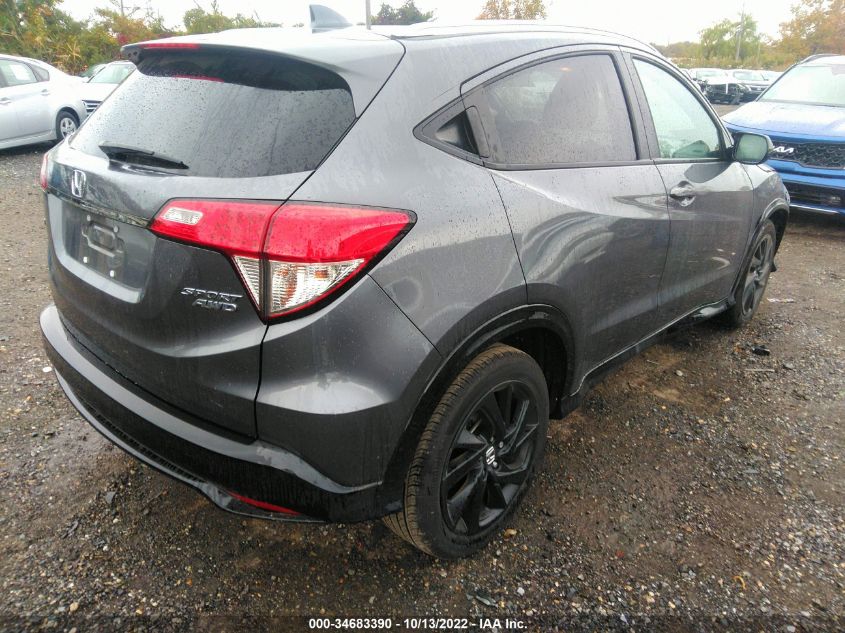 2021 HONDA HR-V SPORT VIN: 3CZRU6H15MM735131