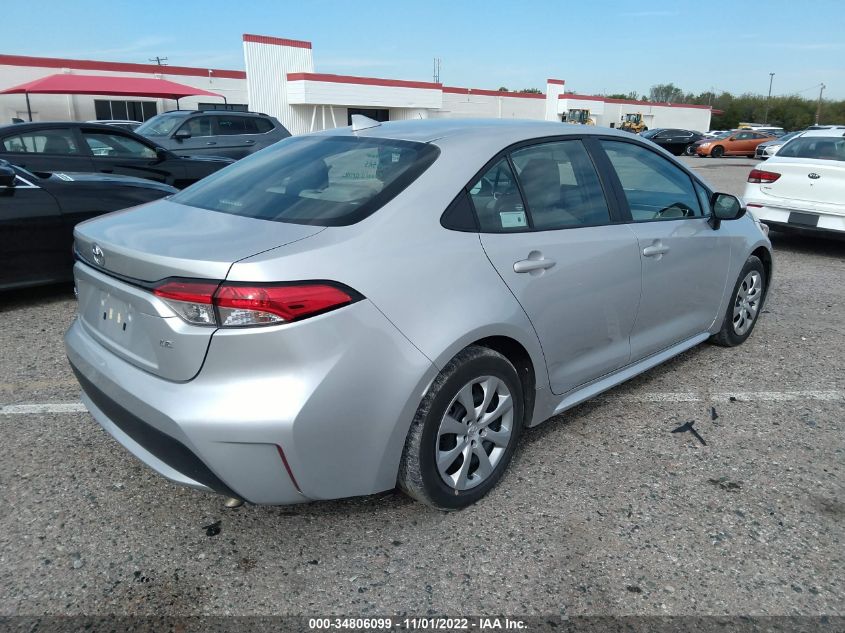 2021 TOYOTA COROLLA LE VIN: 5YFEPMAEXMP256550