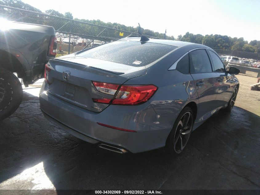 2021 HONDA ACCORD SEDAN SPORT VIN: 1HGCV1F3XMA068765