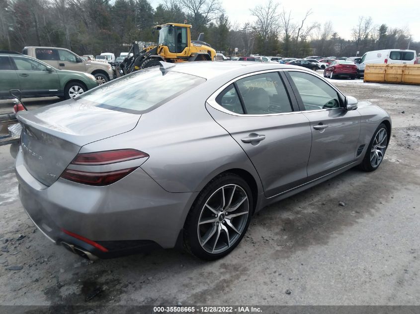 2022 GENESIS G70 2.0T VIN: KMTG34TA8NU089710