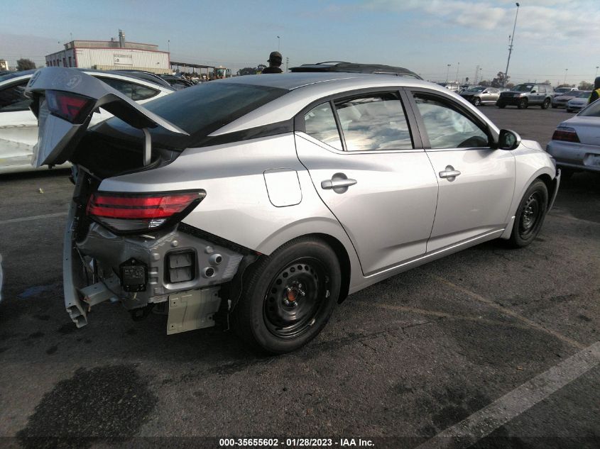 2022 NISSAN SENTRA S VIN: 3N1AB8BV9NY282581