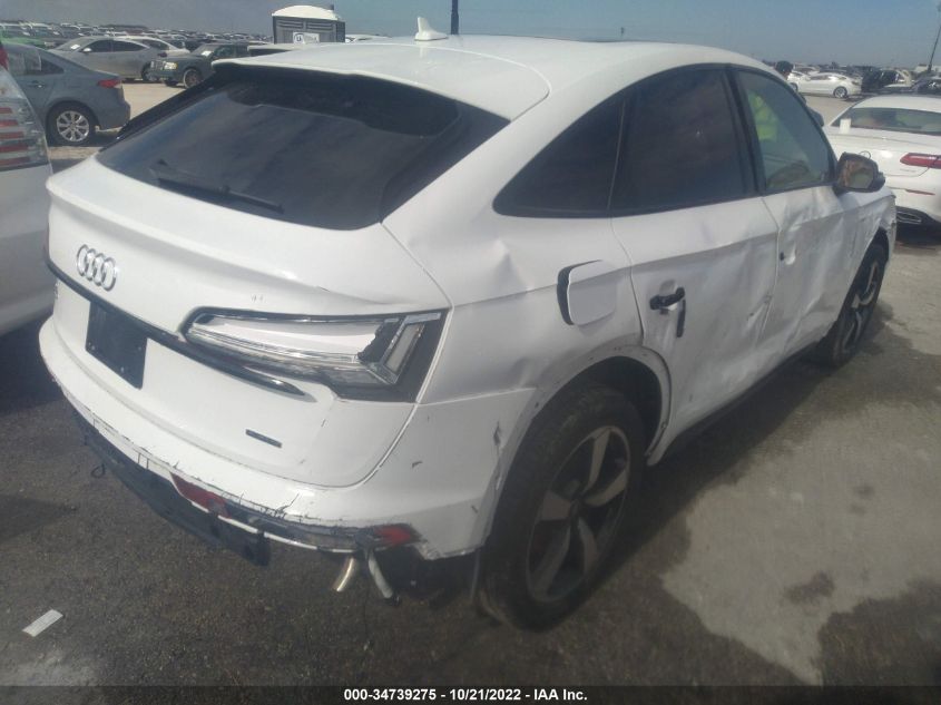 2022 AUDI Q5 SPORTBACK S LINE PREMIUM PLUS VIN: WA15AAFY3N2085329