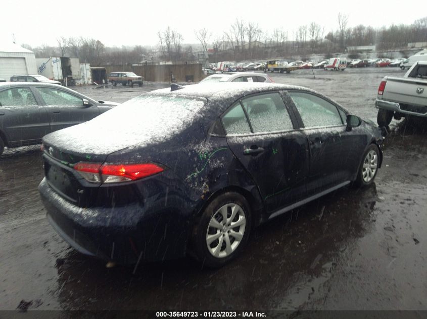 2021 TOYOTA COROLLA LE VIN: 5YFEPMAE4MP169856