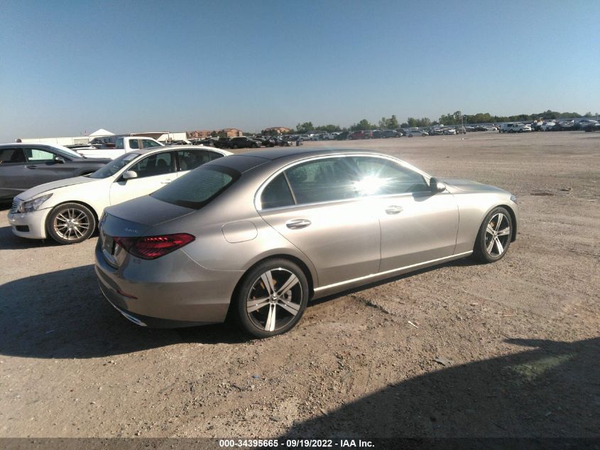 2022 MERCEDES-BENZ C-CLASS C 300 VIN: W1KAF4HB0NR015686