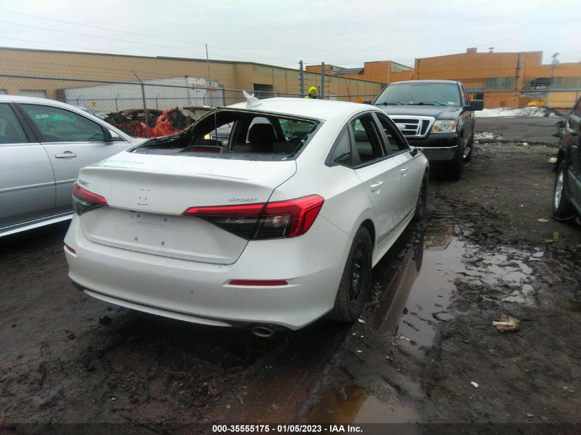 2022 HONDA CIVIC SEDAN SPORT VIN: 2HGFE2F56NH576481