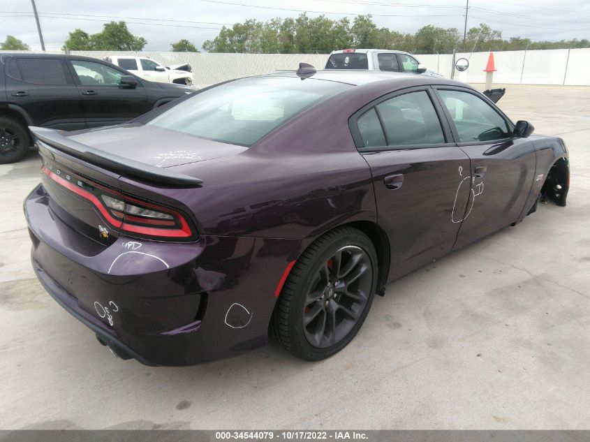 2022 DODGE CHARGER SCAT PACK VIN: 2C3CDXGJ3NH112436