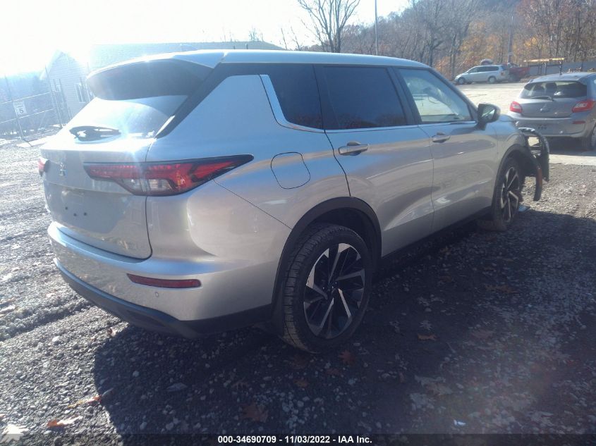 2022 MITSUBISHI OUTLANDER ES VIN: JA4J4TA87NZ028339