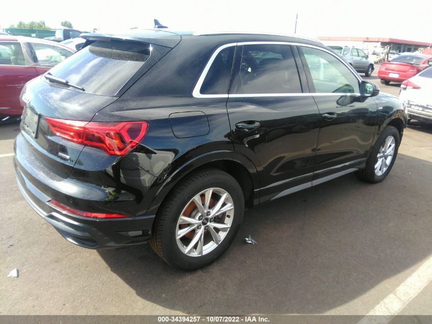 2022 AUDI Q3 S LINE PREMIUM VIN: WA1DECF30N1028074