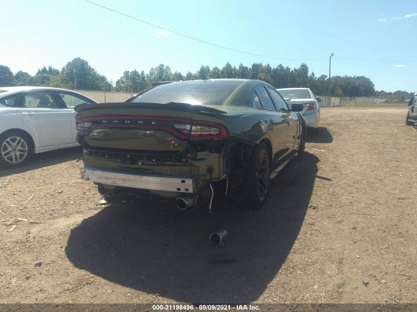 2021 DODGE CHARGER SCAT PACK VIN: 2C3CDXGJ4MH566192