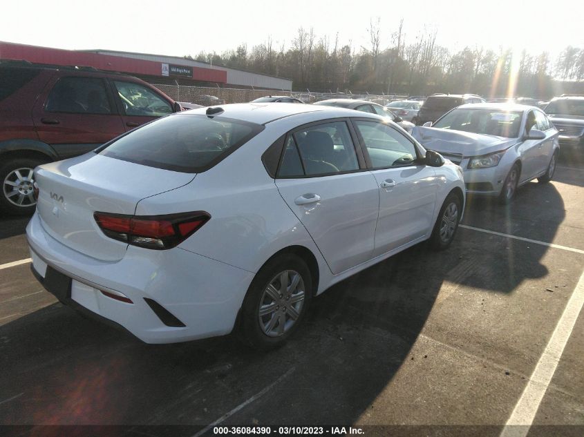 2022 KIA RIO LX VIN: 3KPA24AD7NE491639