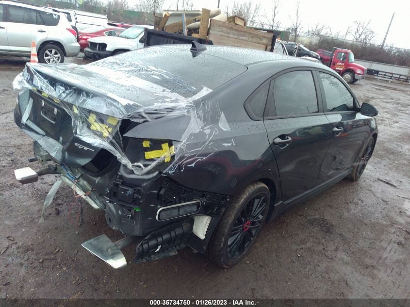 2022 KIA FORTE GT VIN: 3KPF44AC2NE431436