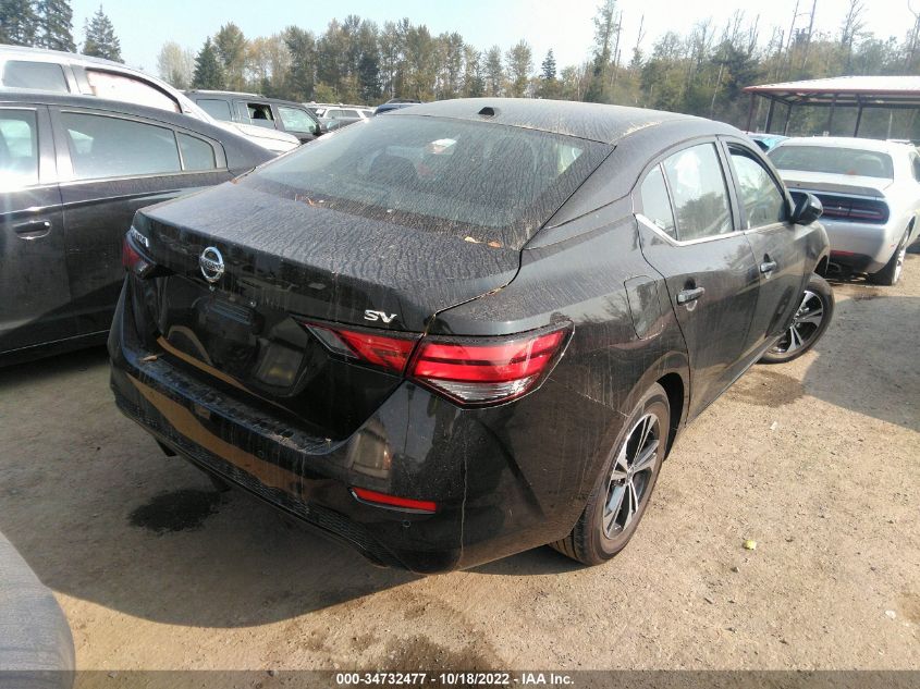 2022 NISSAN SENTRA SV VIN: 3N1AB8CV3NY267413