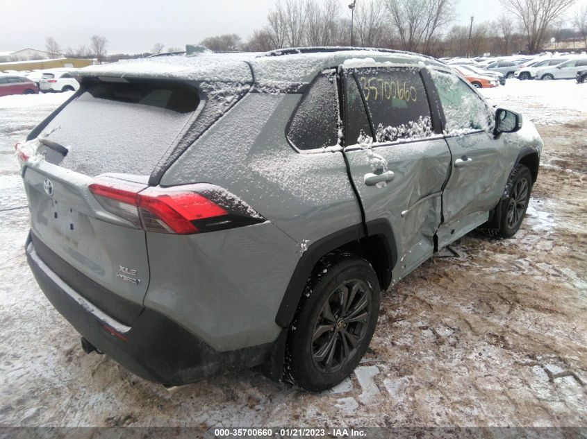 2022 TOYOTA RAV4 HYBRID XLE PREMIUM VIN: 4T3B6RFV8NU093917