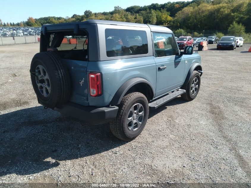 2022 FORD BRONCO BASE/BIG BEND VIN: 1FMDE5APXNLB10633