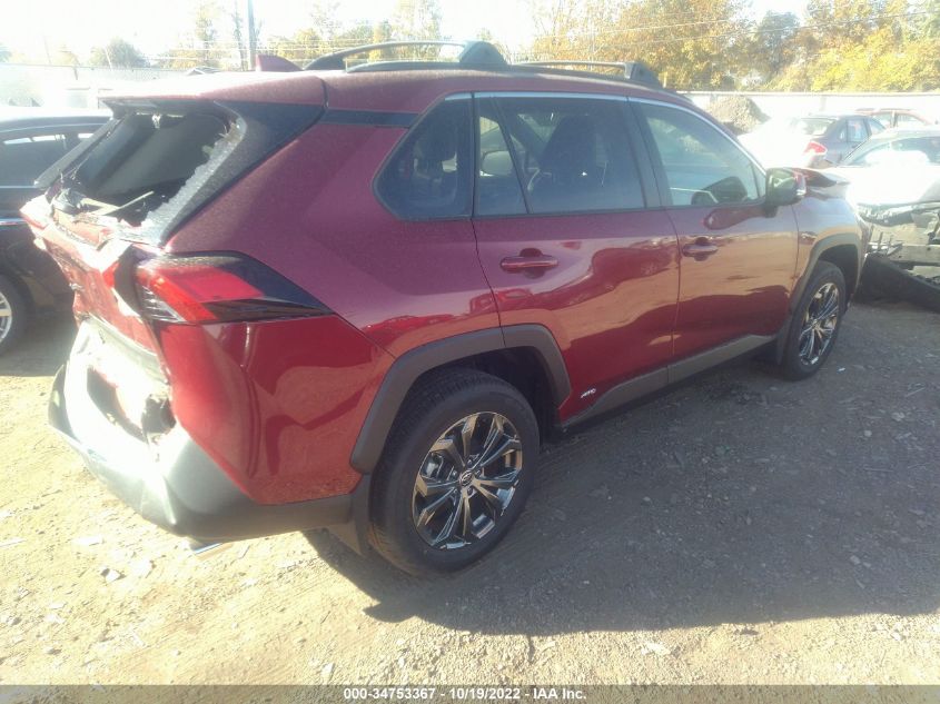 2022 TOYOTA RAV4 HYBRID XLE PREMIUM VIN: JTMB6RFV7ND061957