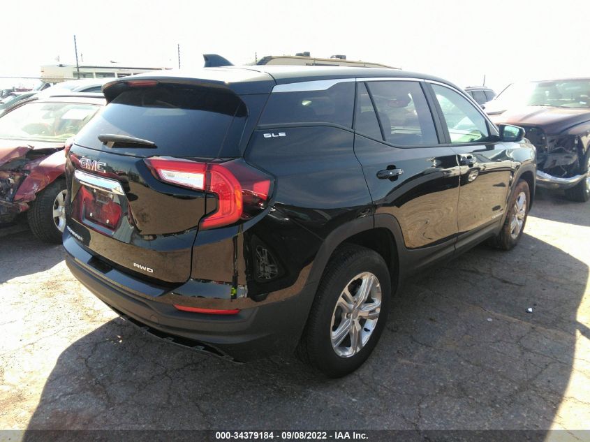 2022 GMC TERRAIN SLE VIN: 3GKALTEV1NL173509