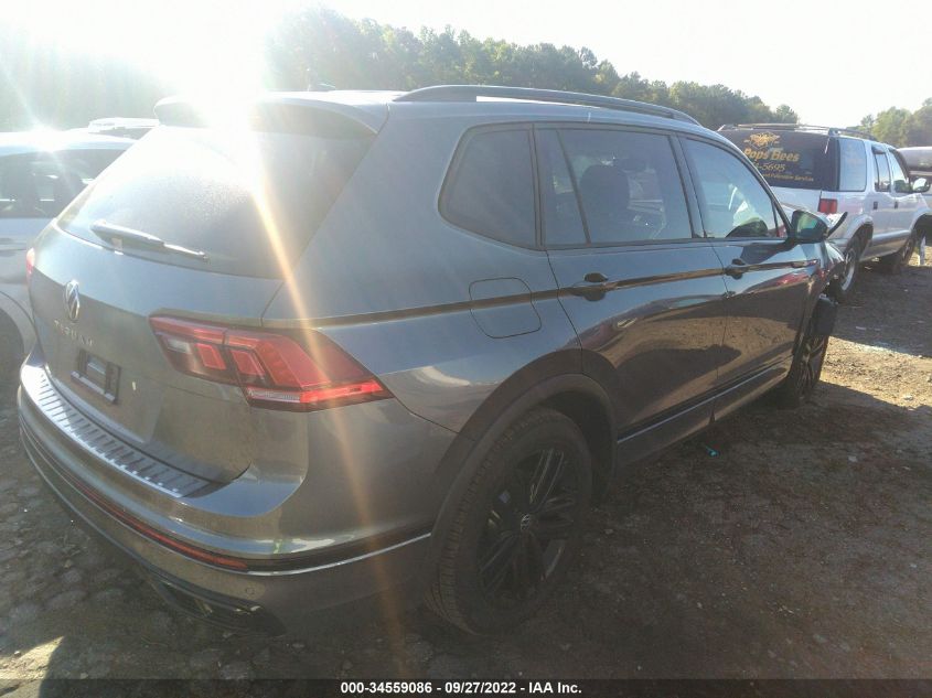 2022 VOLKSWAGEN TIGUAN SE R-LINE BLACK VIN: 3VVCB7AX2NM104586