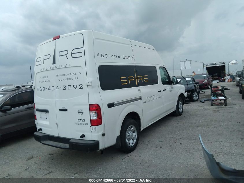 2021 NISSAN NV CARGO S VIN: 1N6BF0LY9MN804263