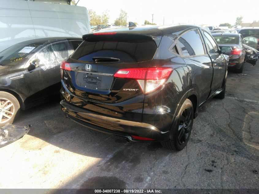 2022 HONDA HR-V SPORT VIN: 3CZRU5H13NM716377