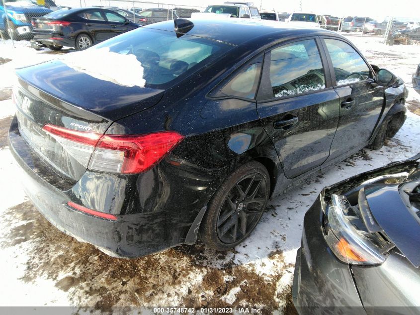 2022 HONDA CIVIC SEDAN SPORT VIN: 2HGFE2F58NH501457