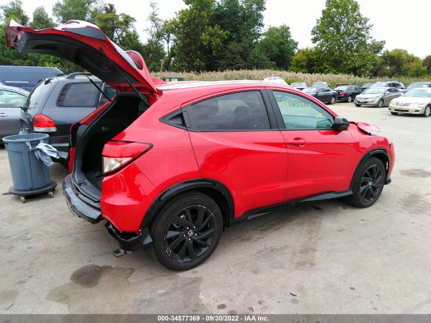 2022 HONDA HR-V SPORT VIN: 3CZRU6H14NM713316