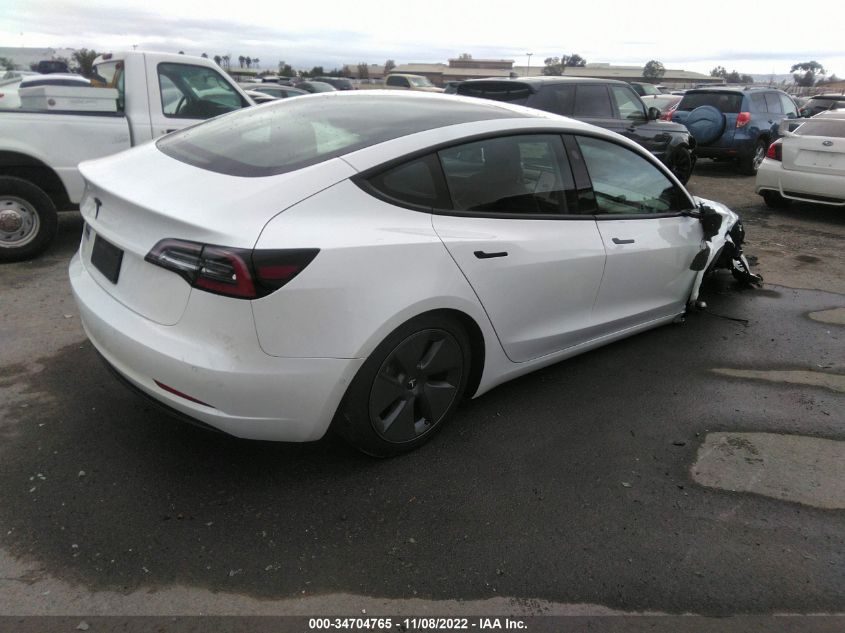 2022 TESLA MODEL 3 VIN: 5YJ3E1EA5NF121444