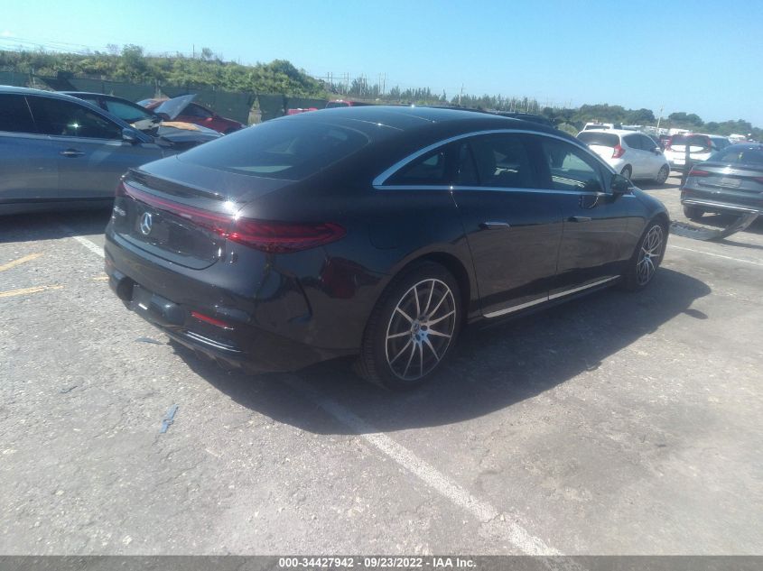 2022 MERCEDES-BENZ EQS EQS 450+ VIN: W1KCG2DB7NA018535