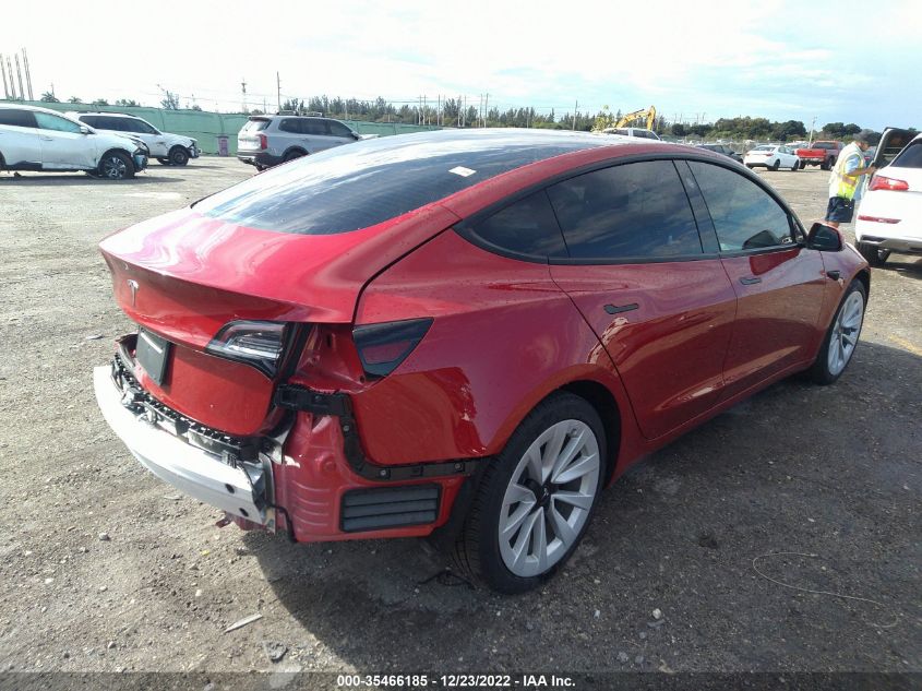 2022 TESLA MODEL 3 VIN: 5YJ3E1EA5NF154413
