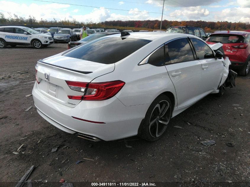 2022 HONDA ACCORD SEDAN SPORT VIN: 1HGCV1F31NA043125