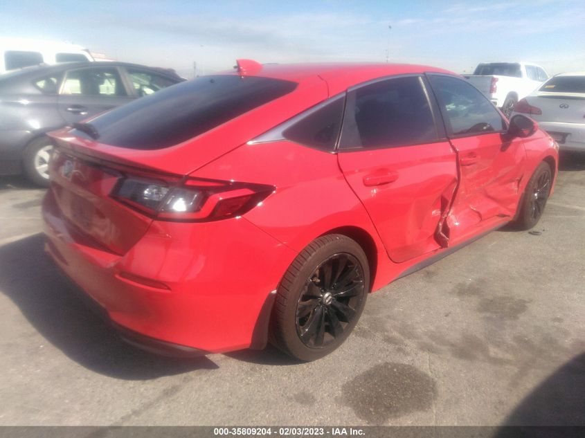 2022 HONDA CIVIC HATCHBACK EX-L VIN: 19XFL1H70NE003438