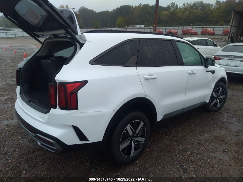 2022 KIA SORENTO EX VIN: 5XYRH4LF6NG143964