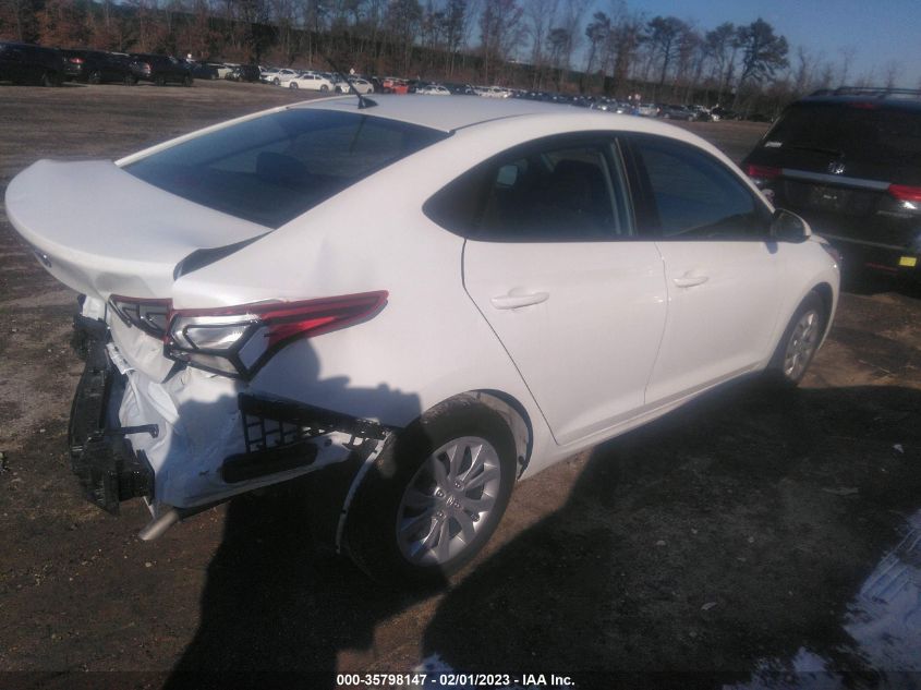 2022 HYUNDAI ACCENT SE VIN: 3KPC24A62NE183725