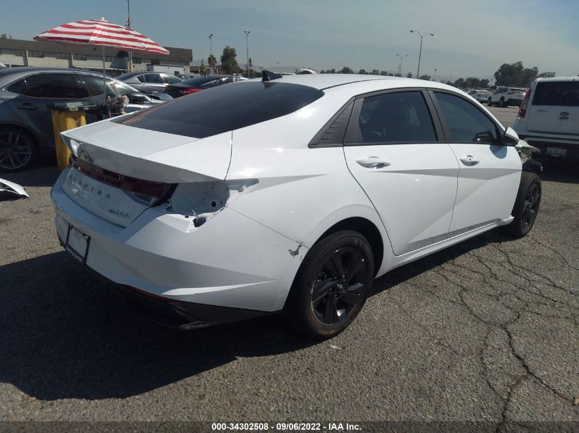 2022 HYUNDAI ELANTRA HYBRID BLUE VIN: KMHLM4AJ7NU031869