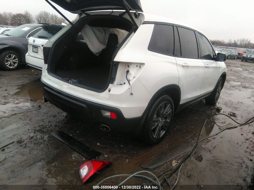 2021 HONDA PASSPORT EX-L VIN: 5FNYF7H58MB012138