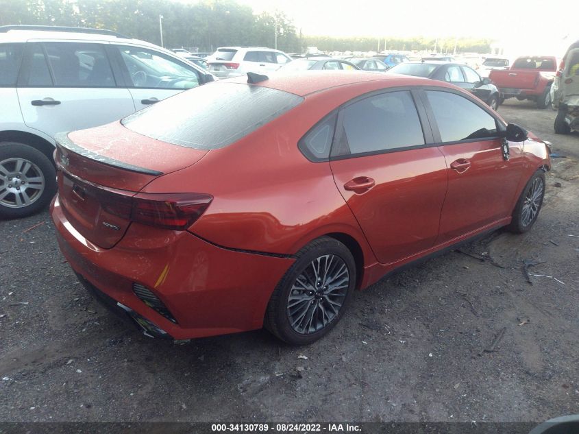 2022 KIA FORTE GT-LINE VIN: 3KPF54AD5NE489451