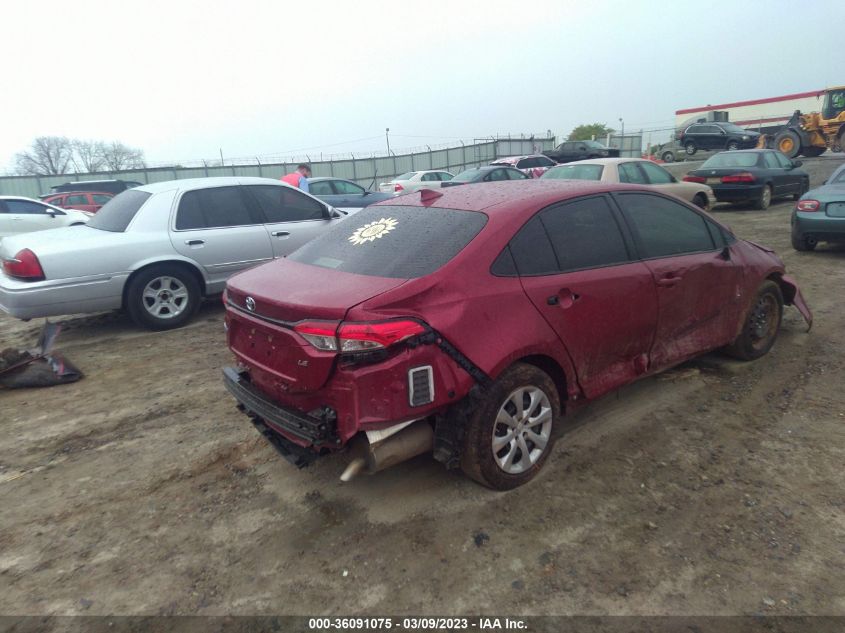 2022 TOYOTA COROLLA LE VIN: JTDEPMAE9NJ205384